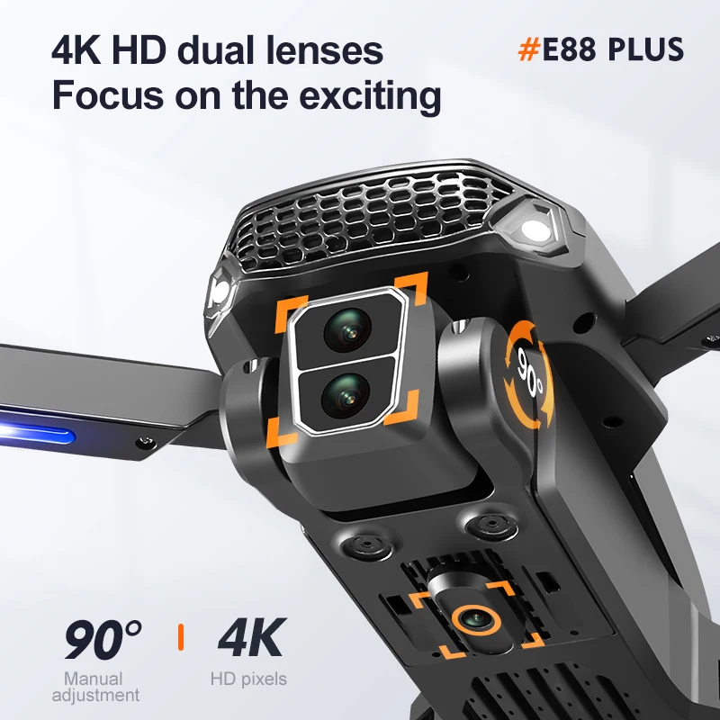 Nuevo Dron cuadricóptero E88 P - Drone Aerial Photography reseña y precio
