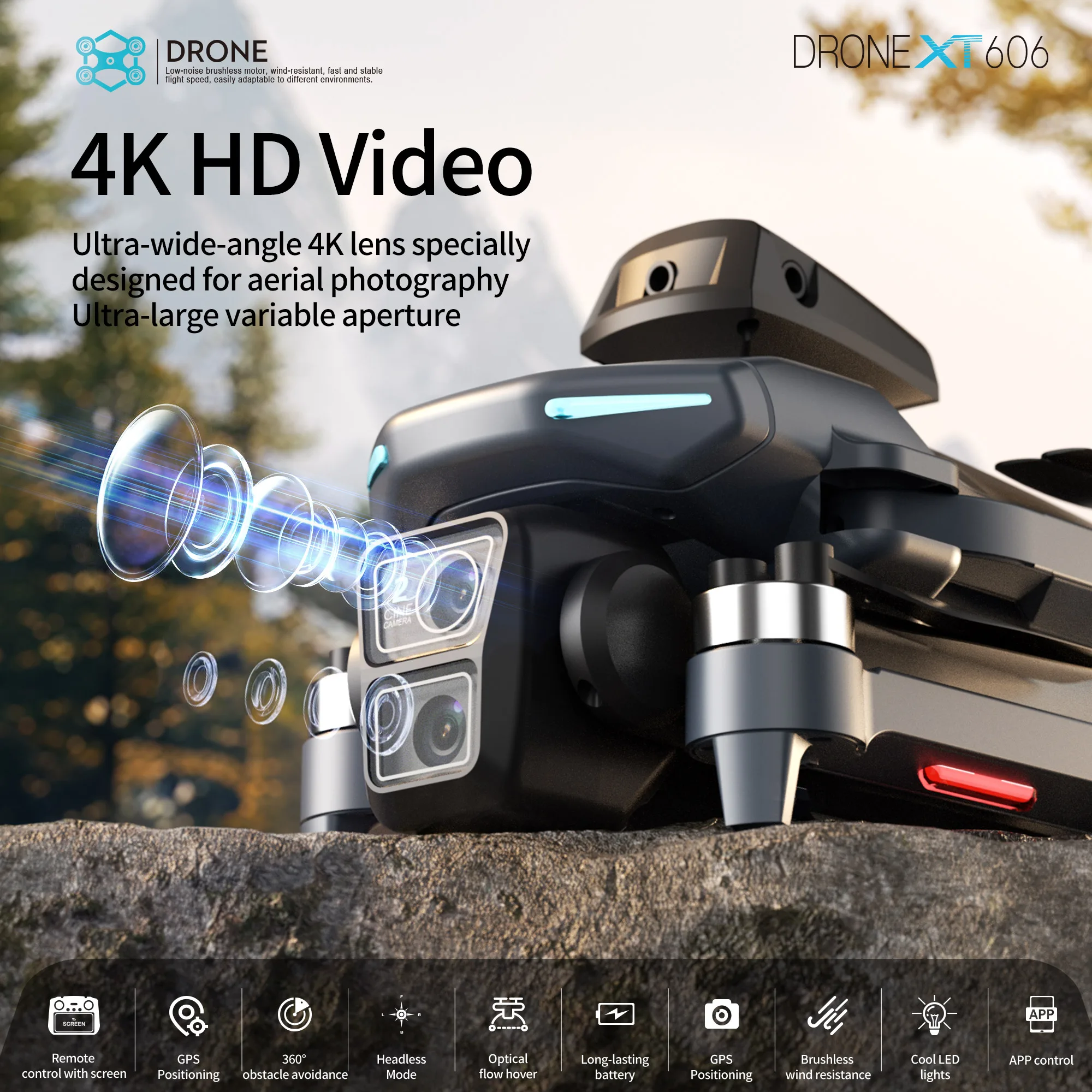Dron GPS Original XT606 MAX 4k - Drone Multispectral reseña y precio
