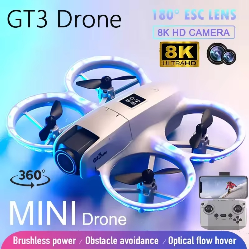 Nuevo Mini Dron GT3 8K HD cáma - Drone Thermal Imaging reseña y precio