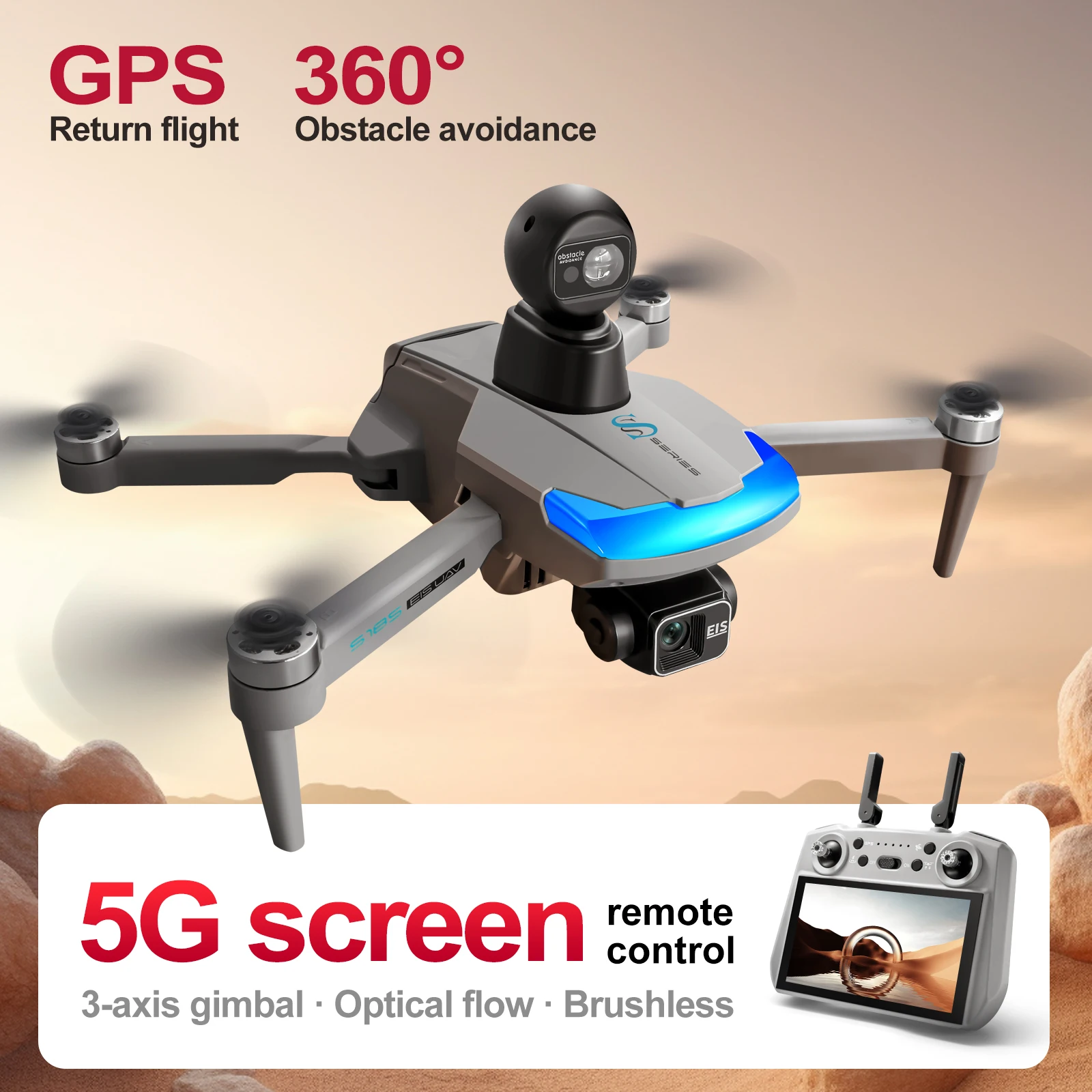 Dron profesional S185 2,7 K HD - Drone Multispectral reseña y precio