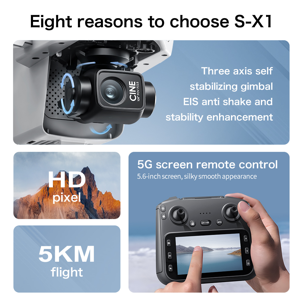 Dron Original S-X1 8K HD Profe - Drone Multispectral reseña y precio